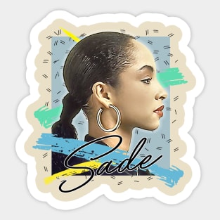 Sade / Retro 80s Style Fan Design Sticker